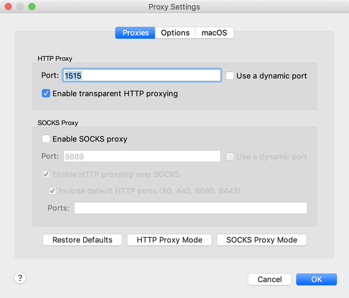 Mac os option
