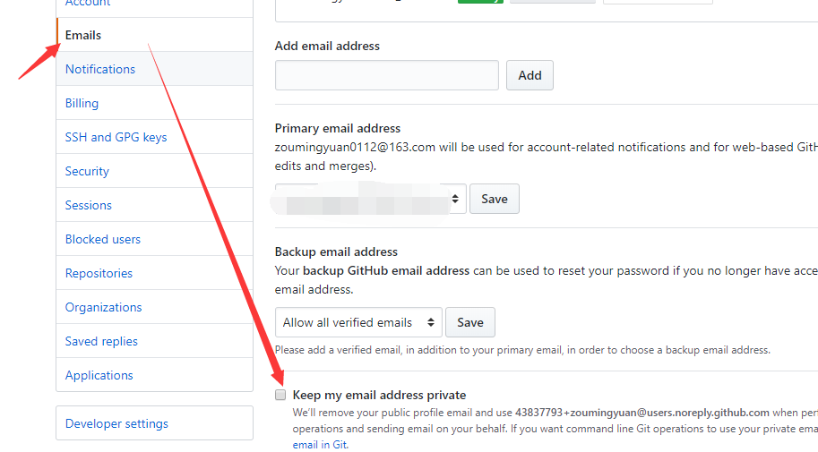 Error GH007 Your Push Would Publish A Private Email Address your