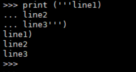 使用'''...多行換行的示例在這裡插入圖片描述