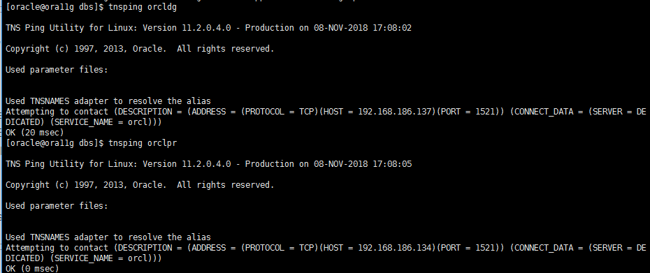 Oracle11g 搭建DataGuard