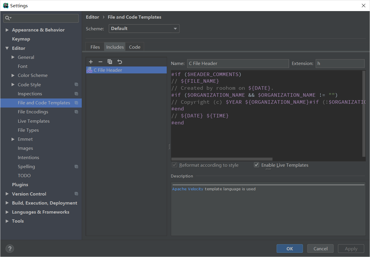 为CLion所编写的自动文件添加头部注释_clion 自动增加文件标头-CSDN博客