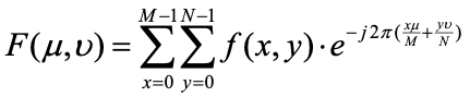 二维离散傅立叶变换公式