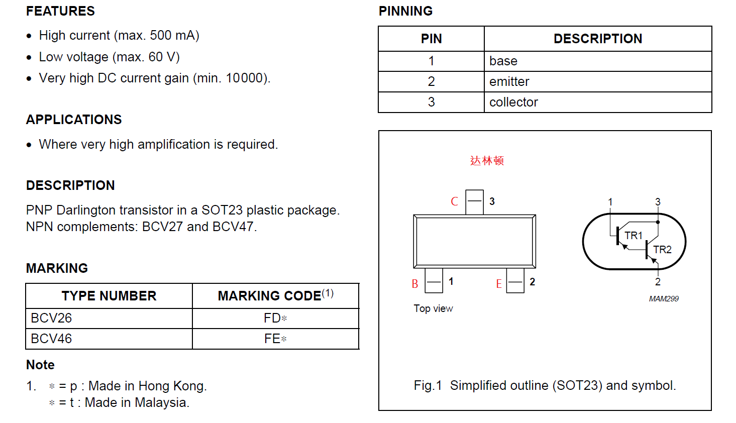 ss8550贴片引脚参数图图片