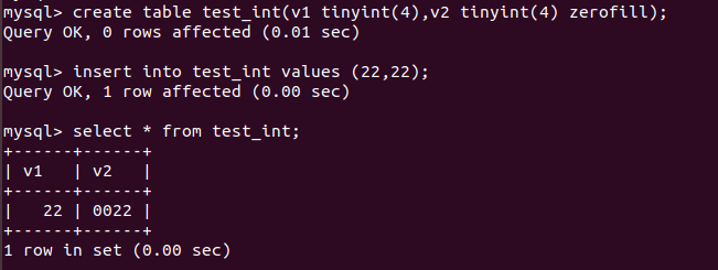 tinyint(4)插入数据时出现 Data truncation: Out of range value for column_data ...