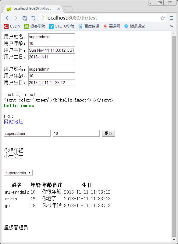 thymeleaf thif else 程序员大本营