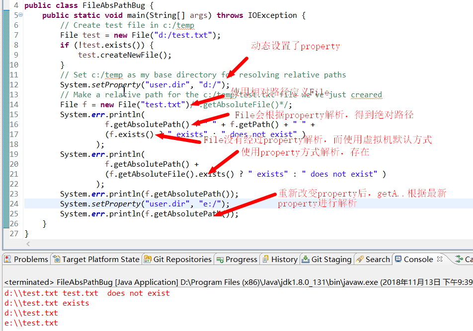 File.exists() returns false when file exists_getabsolutefile().exists ...