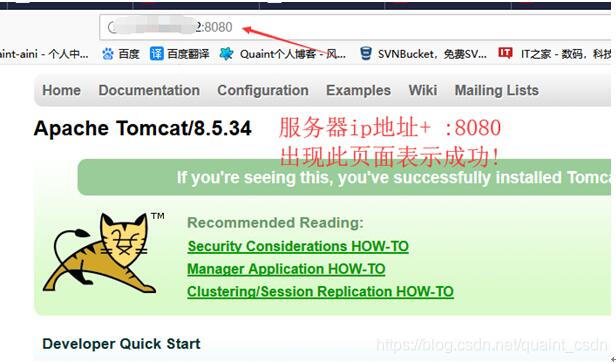 出现改界面表示成功