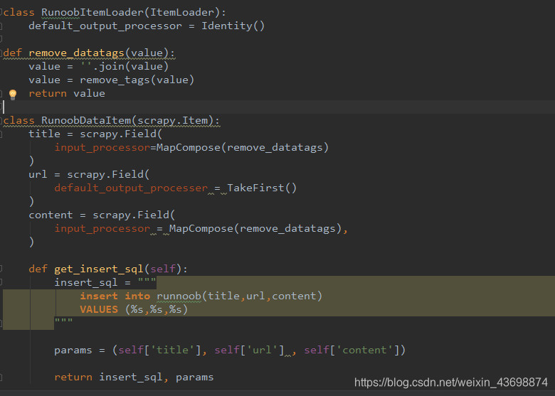 小白的Scrapy入门之路 ----爬取菜鸟教程的python页面_爬取菜鸟教程主页框所有标题和说明数据-CSDN博客