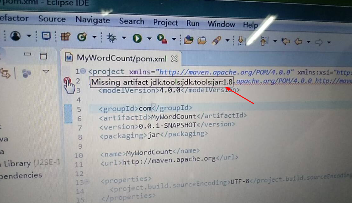Maven工程pom.xml报错Missing Artifact Jdk.tools:jdk.tools:jar:1.8问题_pom.xml ...
