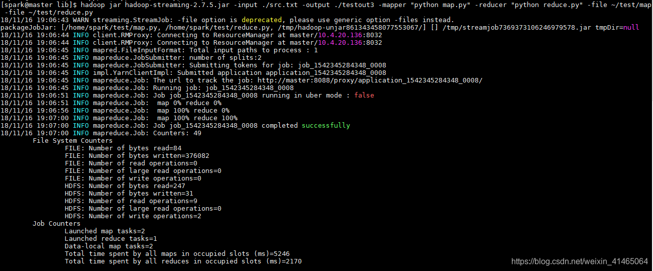 Hadoop的MapReduce实例讲解—Python写的wordcount Demo_mapreduce wordcount demo-CSDN博客