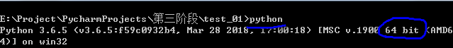 查看python是x64还是x32