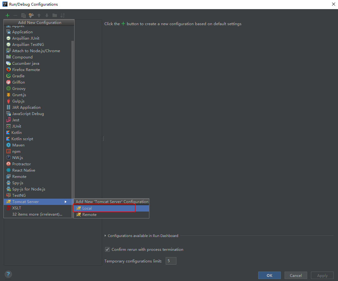 Run/Debug Configurations