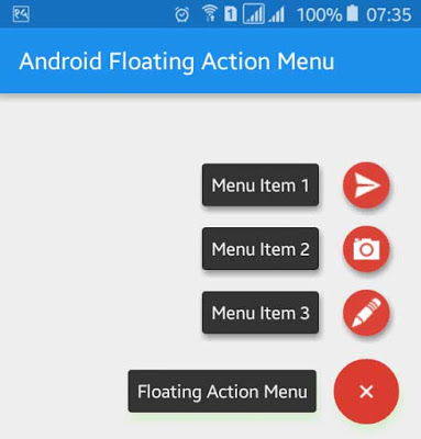 Android Floating Action Menu 简单应用