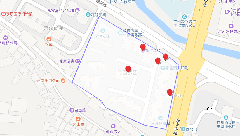 百度地图（2）——绘出小区边界