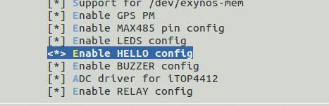 menuconfig新增HELLO