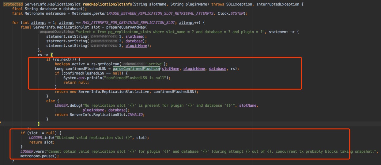 Debezium：关于Postgresql9.5版本不支持断点续传问题解决_concurrent tx probably blocks