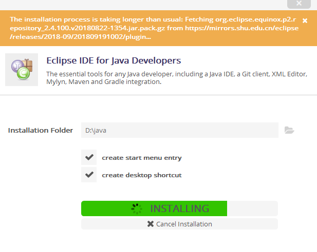 The eclipse executable companion shared library mac os