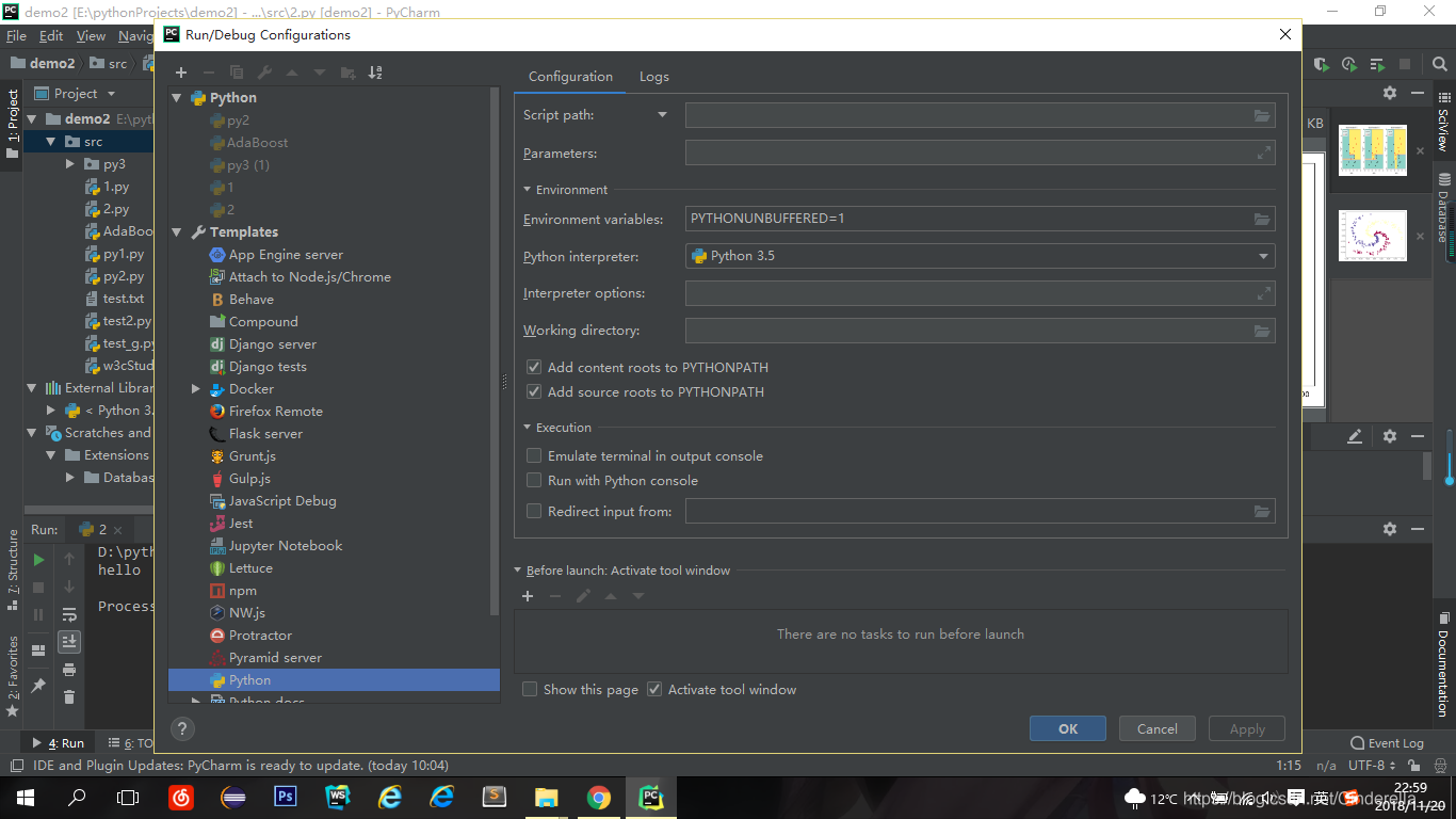 Resuelto: pycharm ejecuta el programa en la ventana de la consola de ...