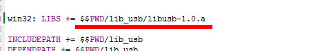 解决QT添加外部链接库的“cannot find -libusb-1.0”及error: No rule to make target之类问题