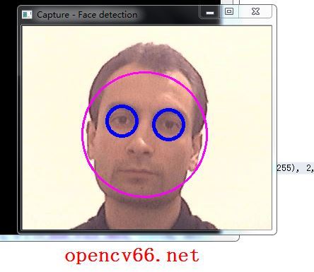 0058-用OpenCV的级联分类器CascadeClassifier做人脸和人眼的识别