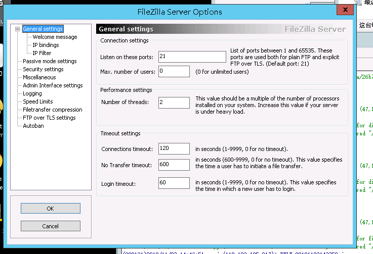 Windows Server 2012 R2 FileZilla Server FTP Filezilla