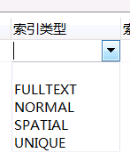 NAVICAT中的索引类型