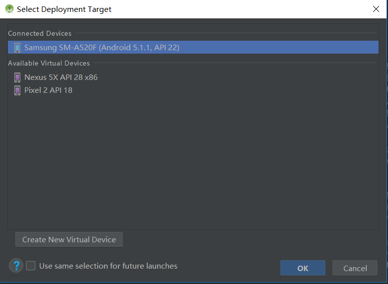 as中显示正常连接
