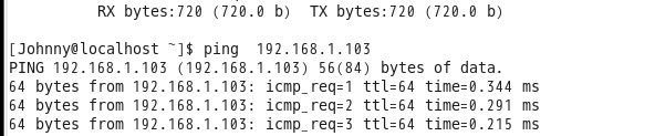 Linux系统下的连接测试（会一直测试按ctrl+c退出测试）