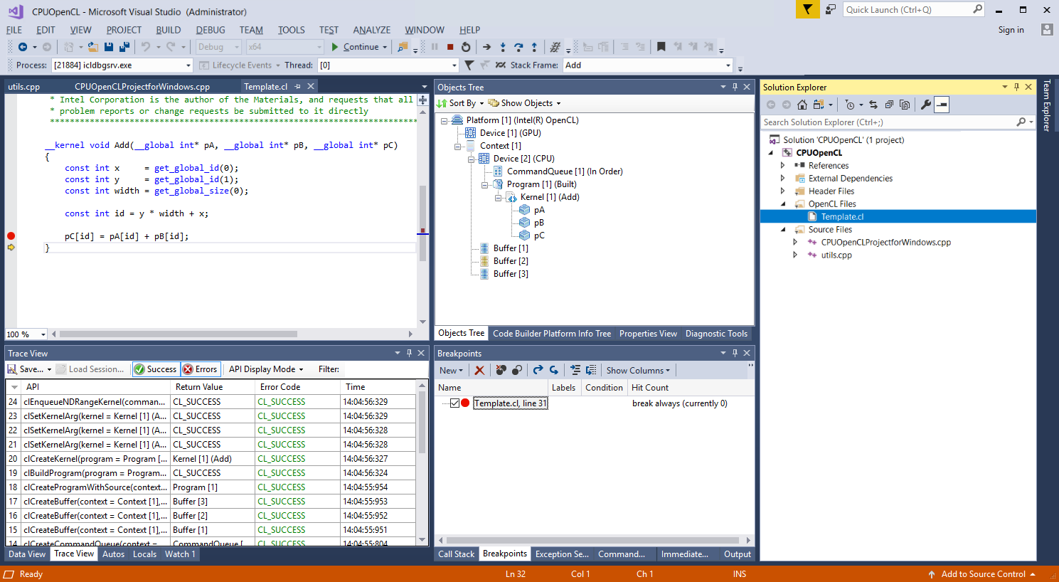 调试 OpenCL™ Kernels_opencl kernel 如何调试-CSDN博客
