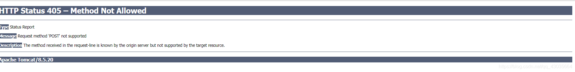 SpringMVC提示: " HTTP Status 405 – Method Not Allowed " Request method ...