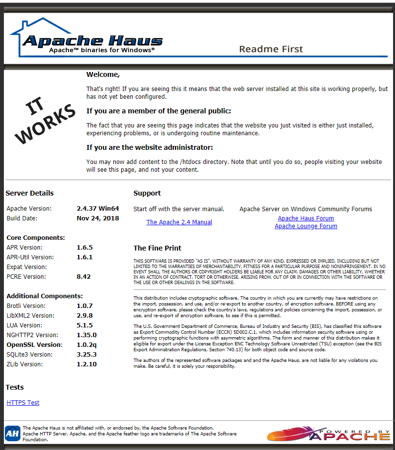 apache haus主界面