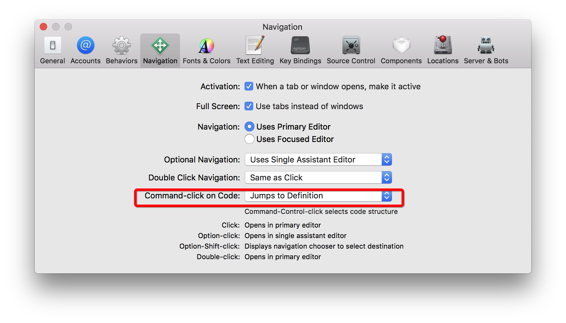 ios-xcode-10-jump-to-definition-sundaysios