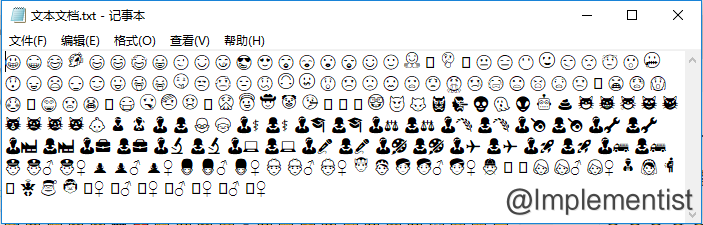 文本格式的Emoji