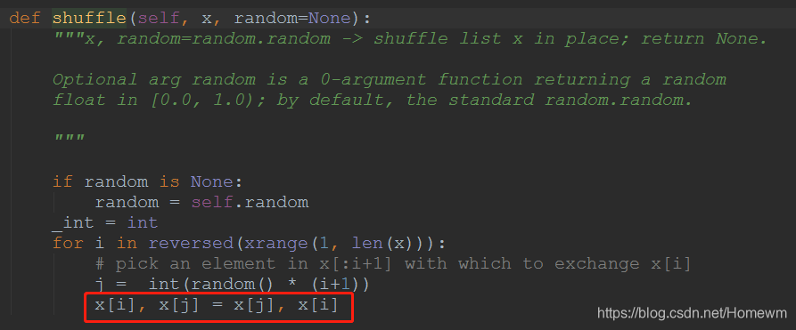python的random.shuffle使用存在的问题_random.shuffle() got an unexpected keyword ...