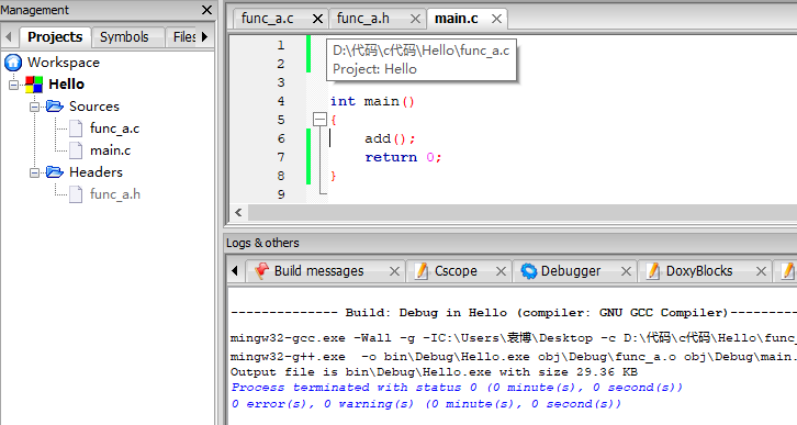 codeblocks undefined reference