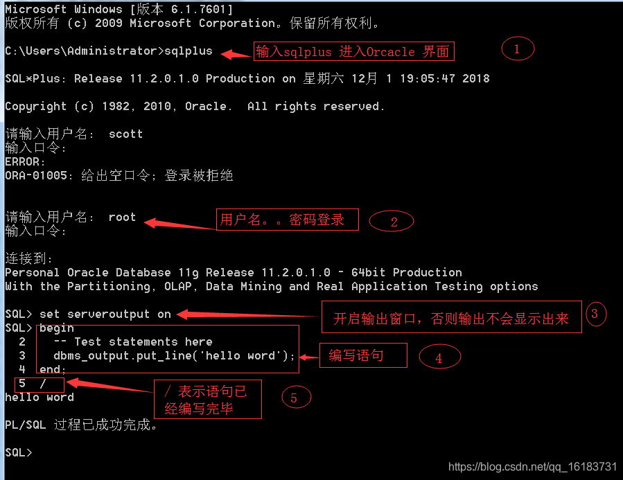 基於oracle 資料庫儲存過程的建立及呼叫 It閱讀