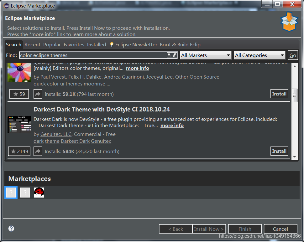 Eclipse安装漂亮的Darkest Dark Theme主题步骤(超详细)_darkes dark theme 如何使用-CSDN博客