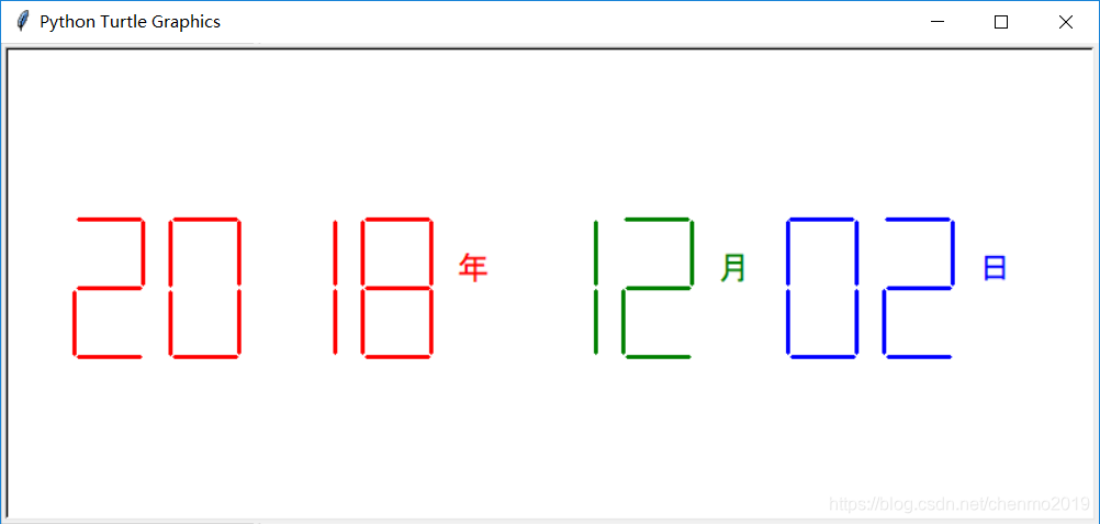 七段数码管绘制