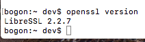 openssl版本