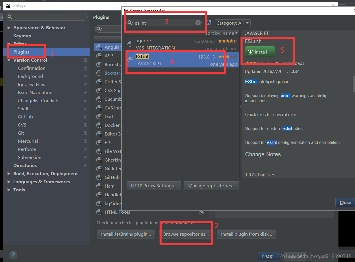 webstorm eslint