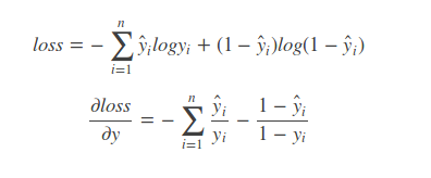 binary cross entropy loss