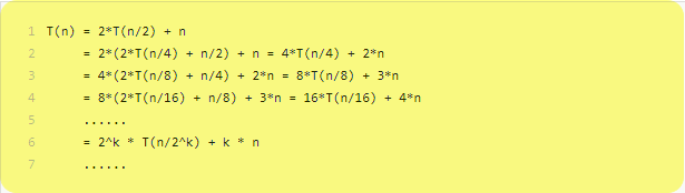 计算机生成了可选文字:T(n) 2 町 （ 酊 2 ） 2 町 （ n74 ） = （ 2 町 （ n 咫 ） 2 町 （ n710 Ak T 〔 n/2Ak) n/2) n/4) n/8) n = 、 T （ n74 ） 2*n = 8 ， 1 （ n ／ 8 ） 3 ， n = 16 ， T 〔 n ／ 1 4*n