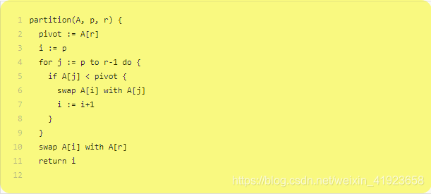 计算机生成了可选文字:partition （ 胃 ， p, r) { PIVOt ： = p 意 0 r 一 1 do { If < p 二 VO 意 { p ALI) WIth swap ALIl With ACrl 1