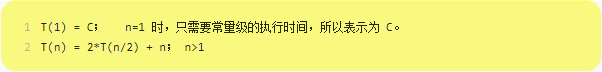 计算机生成了可选文字:T(1) T(n) = 2 町 （ 酊 2 ） 时 ， 只 要 常 里 的 行 时 阎 ， 所 以 表 示 为