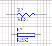原理图中电阻符号
