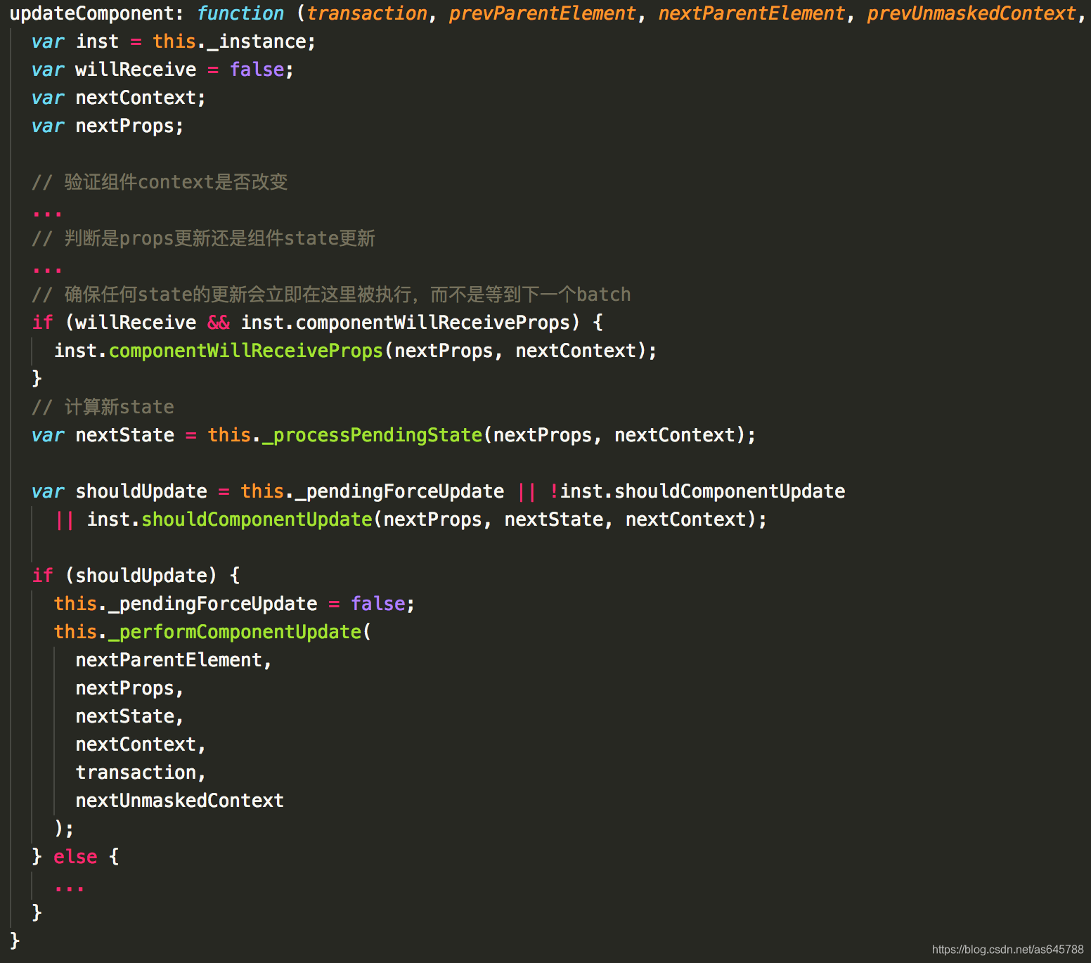 updateComponents updateComponents