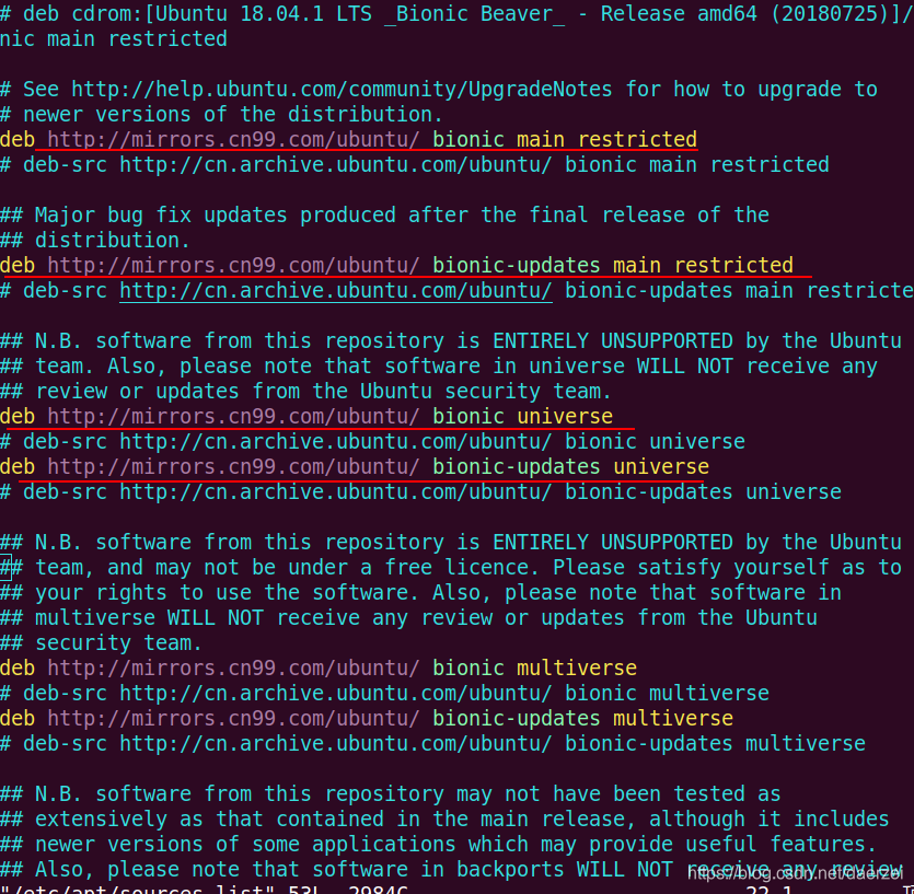 Ubuntu18更换国内源_04.png