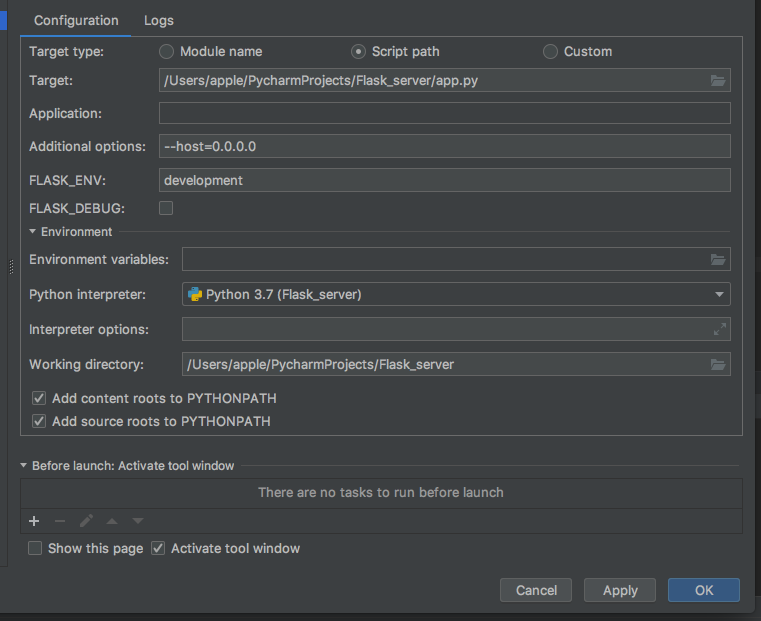 Pycharm编写flask程序设置监听端口0.0.0.0却不能访问的解决办法_flask 0.0.0.0 不能获取ipCSDN博客