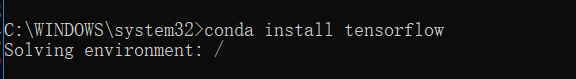 conda install tensorflow