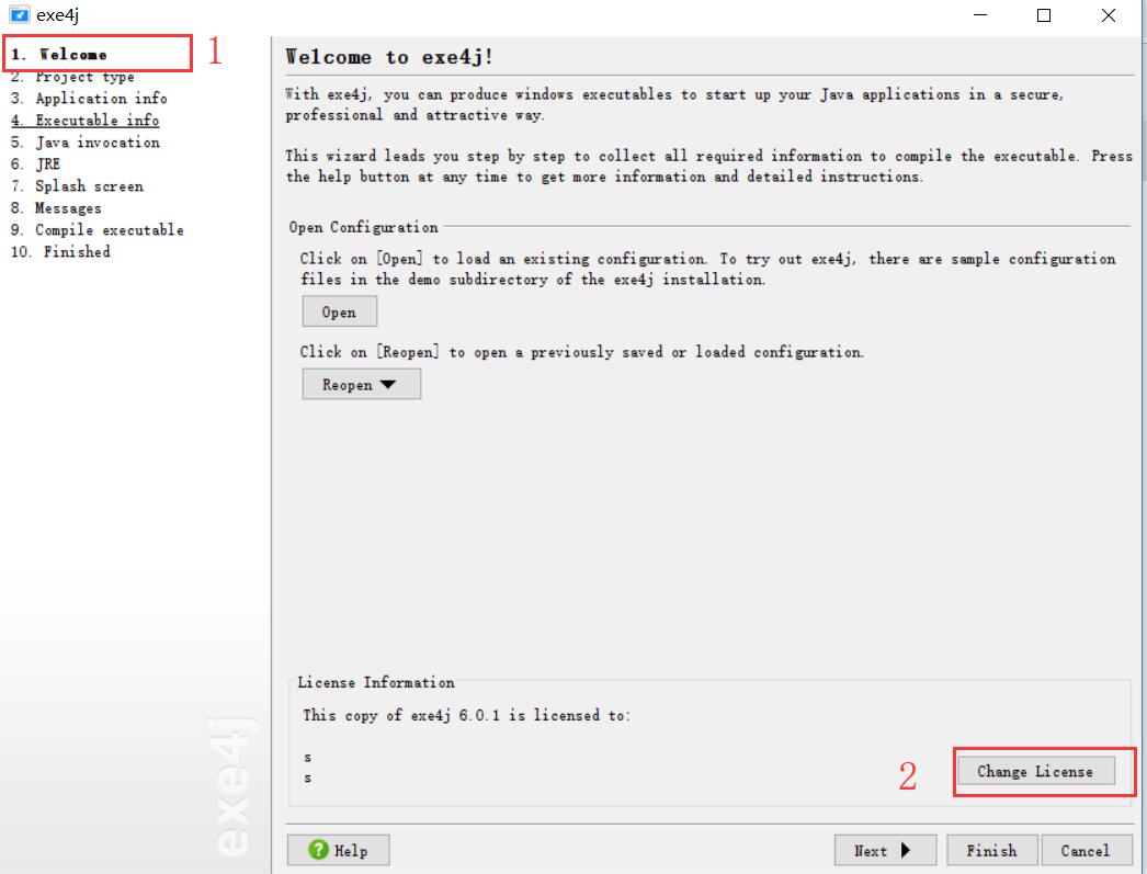 由于我是刚注册了激活码，所以是Change Licence